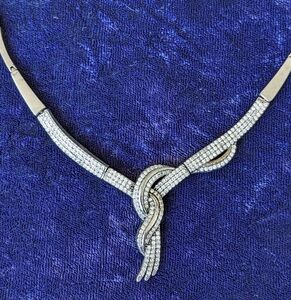 925 Sterling Silver Bohemian Statement Necklace